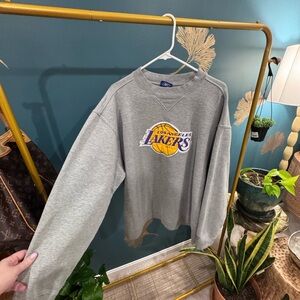 Reebok Gray Los Angeles Lakers Sweatshirt